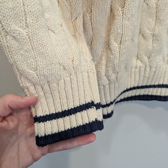 Christian Dior Monsieur Cotton Cable Knit CrewNeck Sweater Size M - Picture 4 of 5